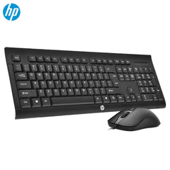 HP accesories HP KM100 Wired Keyboard Mouse Combo English Keyboard Laptop Optical Gaming Ergonomics