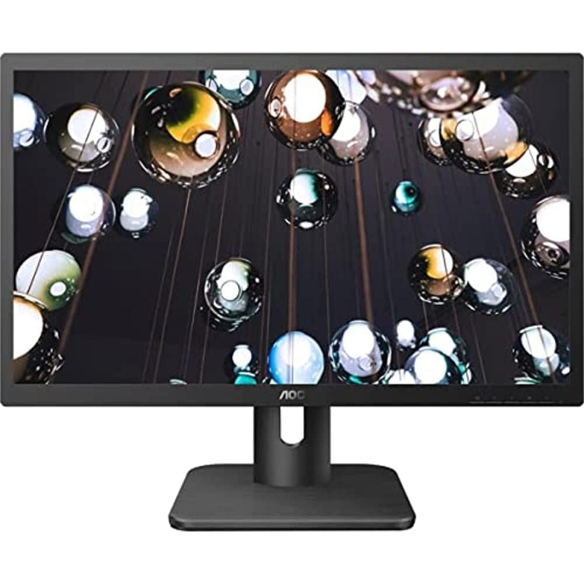 AOC Computer Monitors AOC 20E1H 20" HD+ (1600x900) TN, 60Hz, 5ms, sRGB 99%, HDMI/VGA & Headphone Out (3.5mm) - Black Flat Monitor