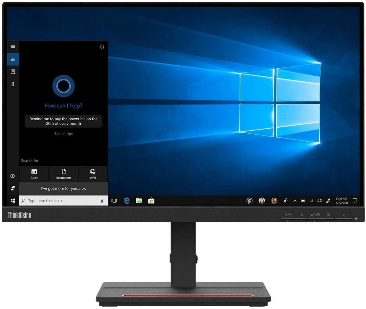 LENOVO Computer Monitors Lenovo ThinkVision S22e-20 22" FHD Monitor (VA, 75Hz 4ms, HDMI VGA, FreeSync, Tilt)