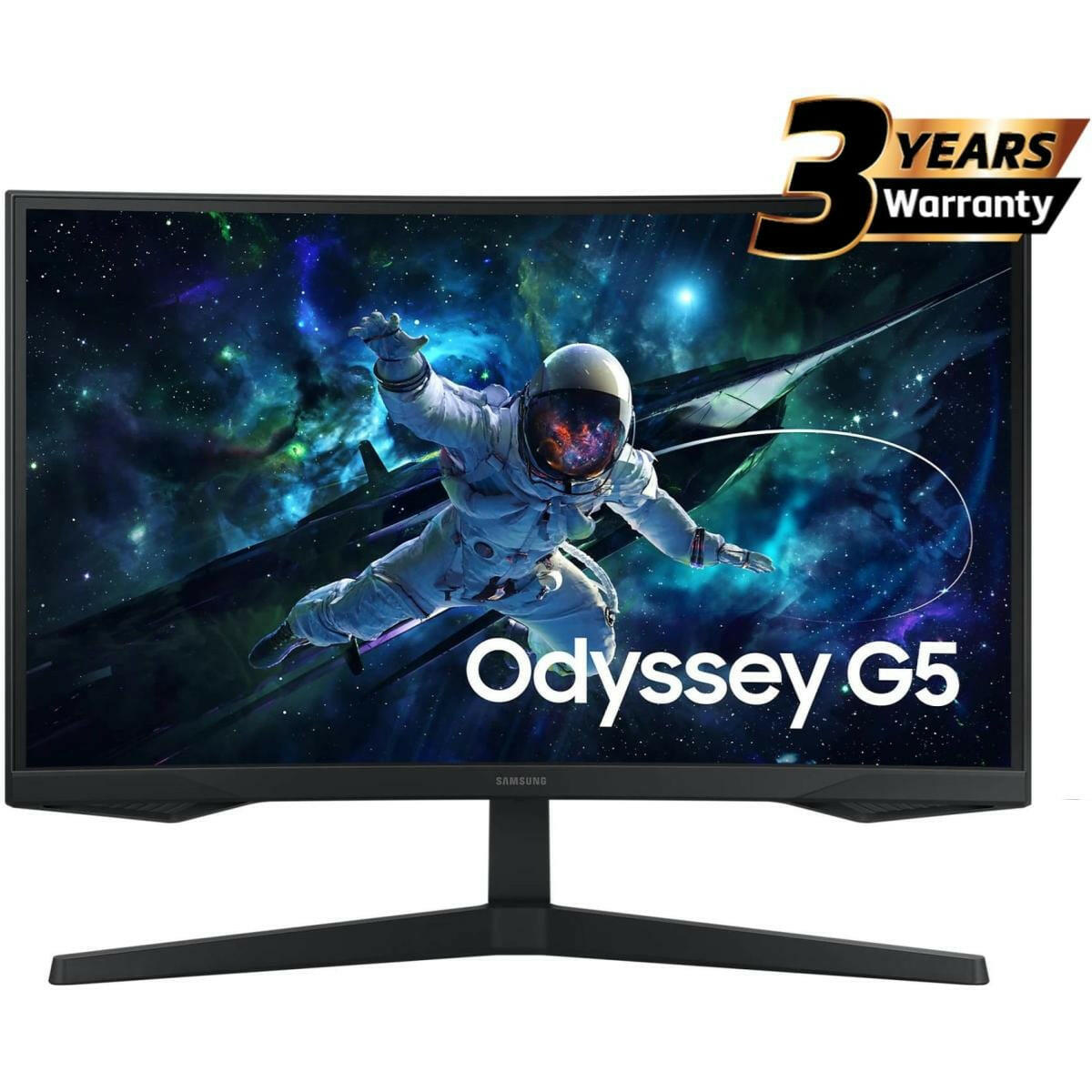 SAMSUNG Computer Monitors Samsung Odyssey G5 (CG55) 27" Gaming Monitor VA, 2K QHD (2560 x 1440), 165Hz, 1Ms, HDR10, 1000R Curved, FreeSync Support