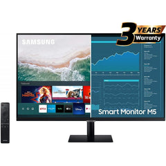 SAMSUNG M5 (BM500) 32" FHD HDR10 Smart Monitor 4ms (GTG),1B Colors & USB Ports - with Netflix, YouTube & Apple TV Streaming