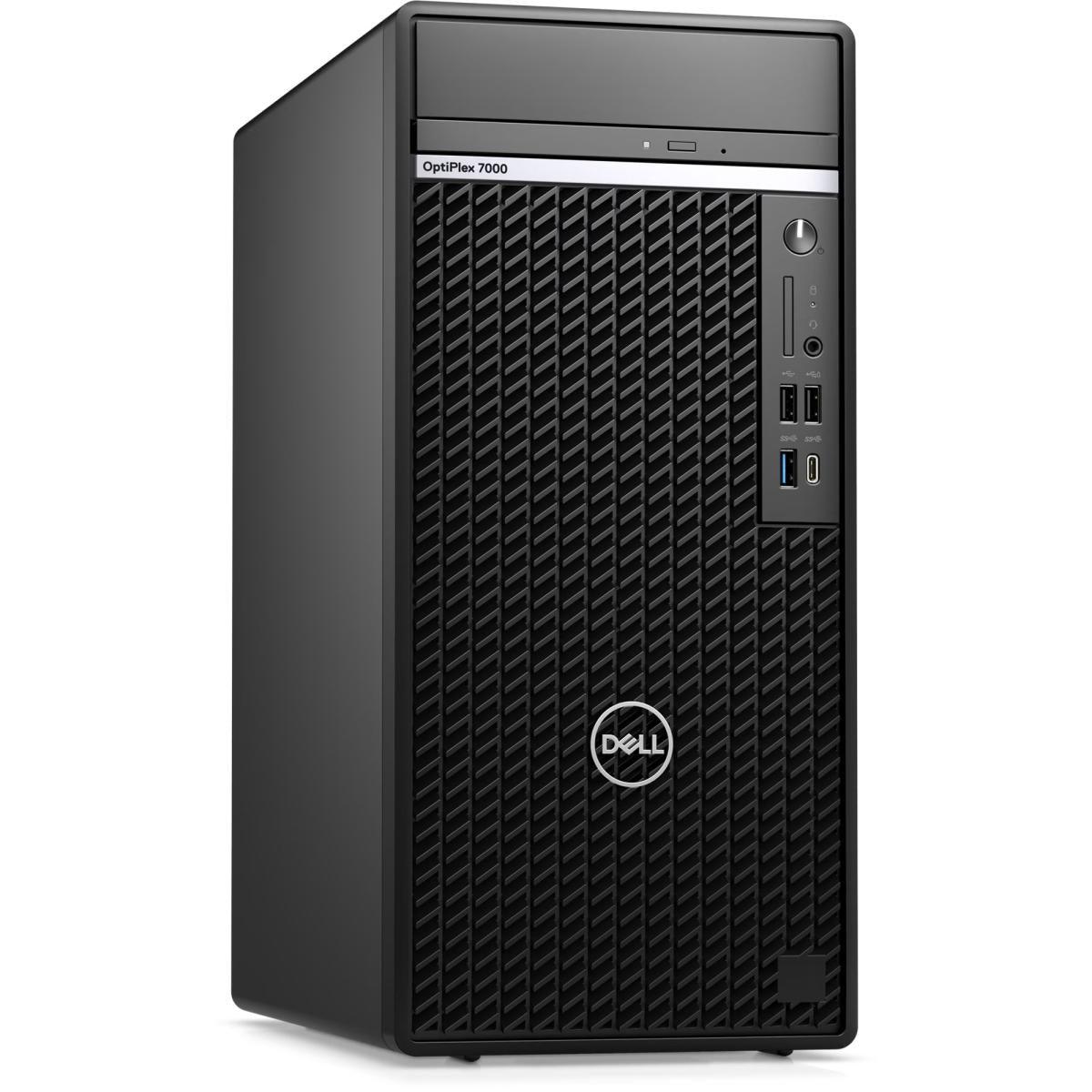 DELL Desktop Computers Dell OptiPlex 7000 Tower Business Desktop 12th Gen Intel Core i7-12700, 8GB DDR5 Memory, 1TB HDD, w/ DVD & Internal Speaker