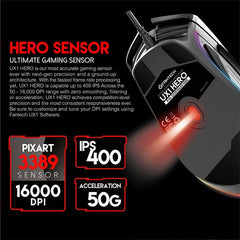 FANTECH GAMING MOUSE FANTECH UX1 Hero Ultimate Macro RGB GAMING MOUSE