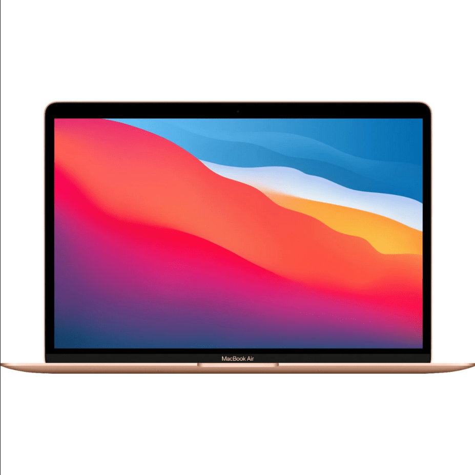 APPLE Laptops Apple MacBook Air 13-Inch (2020) – M1 Chip 8-Core CPU & 7-Core GPU Retina True Tone– 256 GB SSD – 8 GB Ram – LED-Backlit Retina Display – Gold + Space Grey