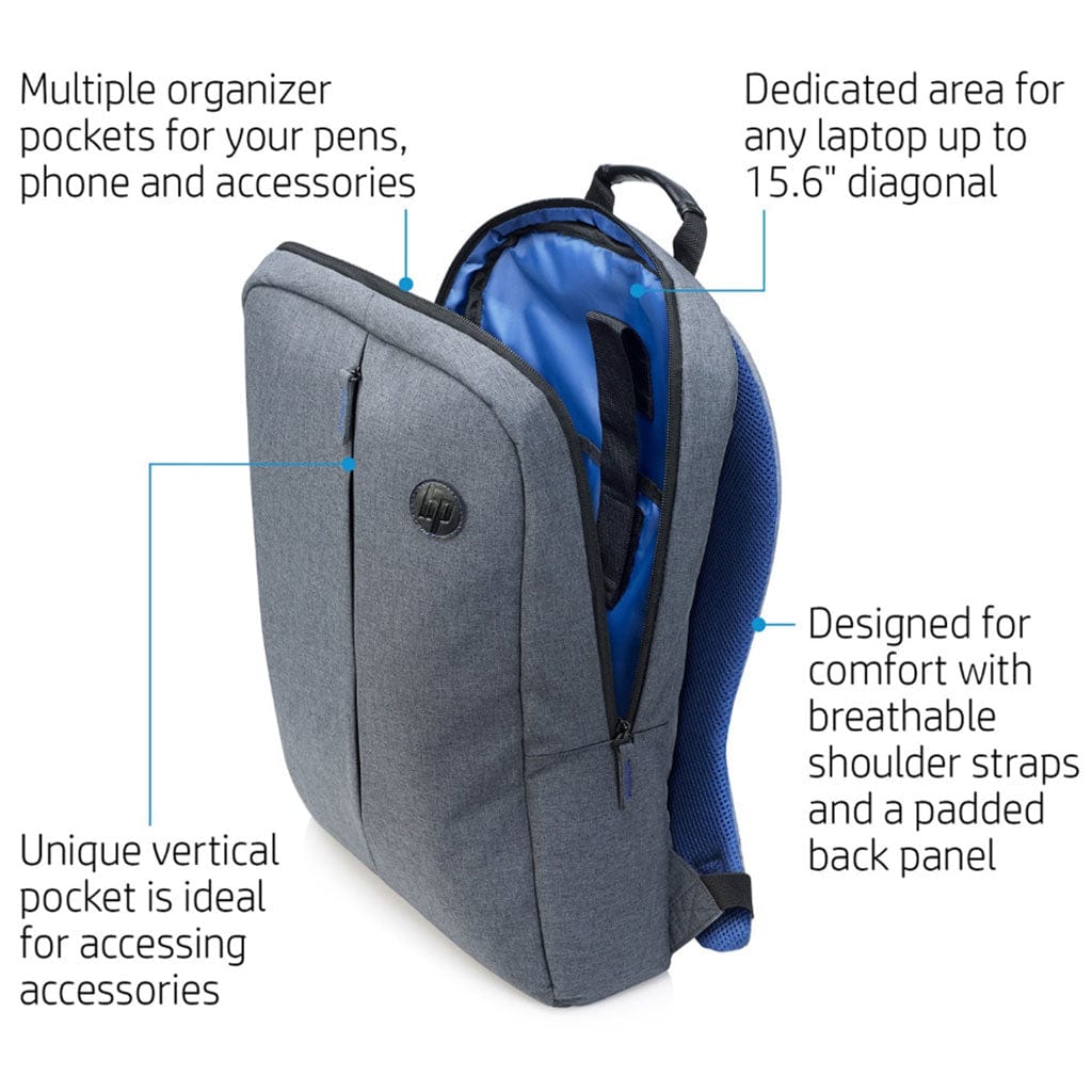 HP Laptops HP 15.6 Value Laptop Backpack K0B39AA - Grey