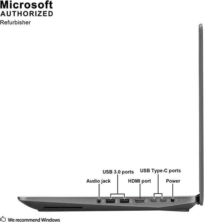 HP Laptops HP Worstation ZBook 15 G3 15.6" FHD Laptop, Core i7-6700HQ 2.6GHz, 16GB RAM, 512GB Solid State Drive, Windows 10 Pro 64bit, AMD RirePro W5170M