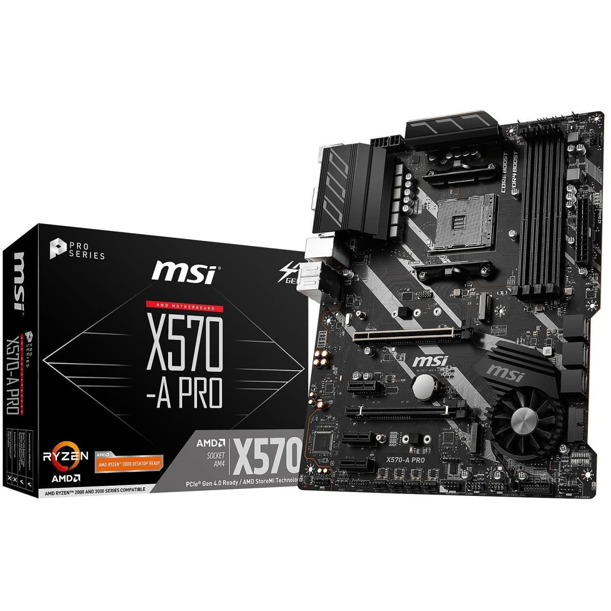 MSI MOTHERBOARD Msi X570-a pro amd ryzen AM4 ATX gaming motherboard