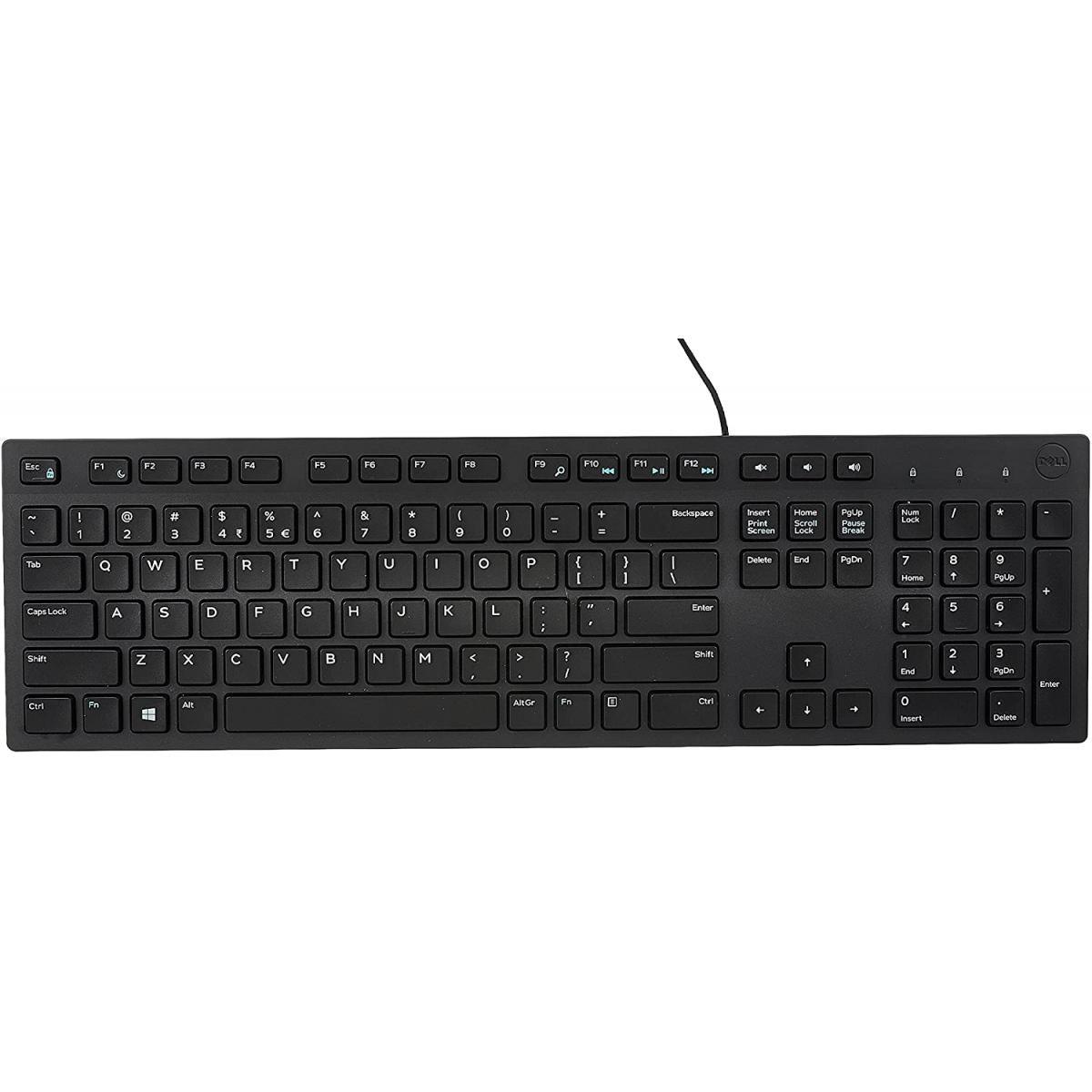 DELL OFFICE KEYBOARD Dell KB216 Multimedia Wired Keyboard - Black (عربي)