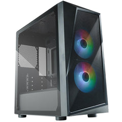 COOLER MASTER PC CASE Cooler Master CMP 320 ARGB Mini Tower Tempered Glass Gaming Case w/ 2 x120mm CF120 ARGB Fan