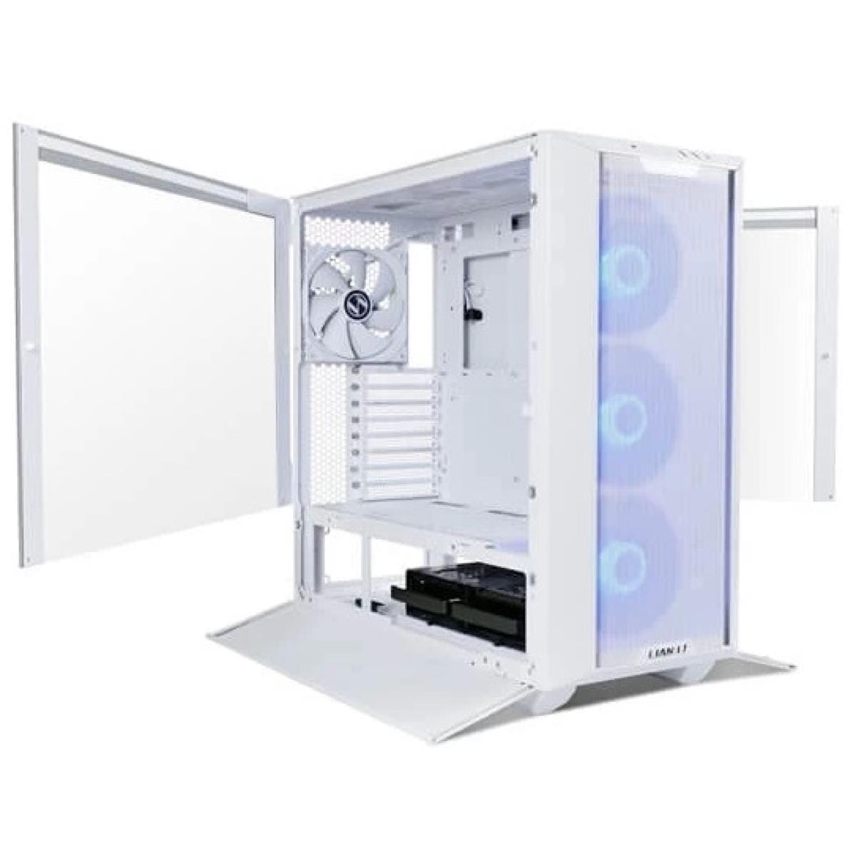 LIAN LI PC CASE Lian Li LANCOOL 3 (3R-W) MESH (White) ARGB ATX Mid Tower Tempered Glass Gaming Case W/ Type-C & 4x140mm Fans (3xARGB Front + 1x Back)