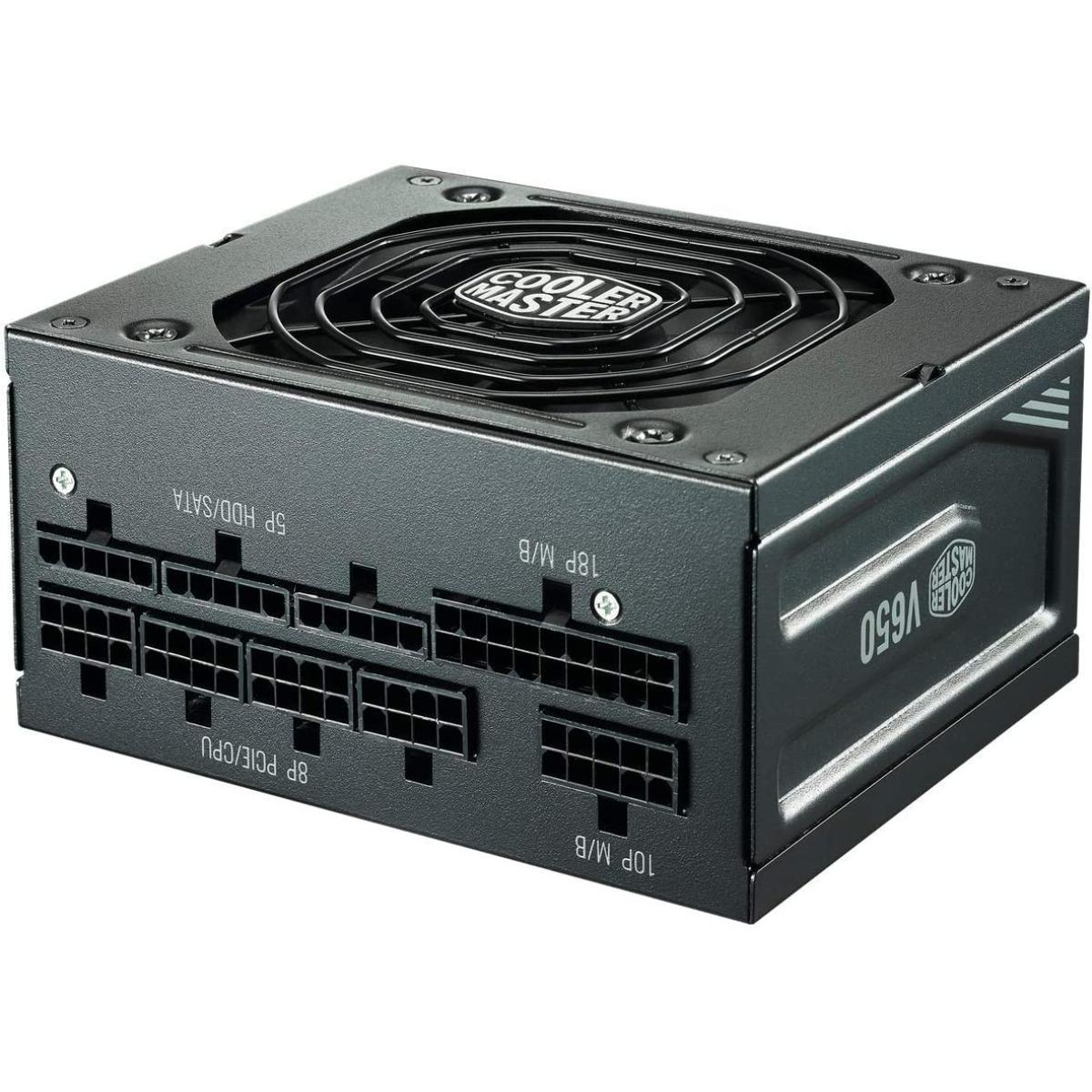 COOLER MASTER POWER SUPPLY Cooler Master V650 SFX Gold Full Modular Power Supply, 650W, 80+  ATX Bracket Included, Quiet FDB Fan, SFX Form Factor