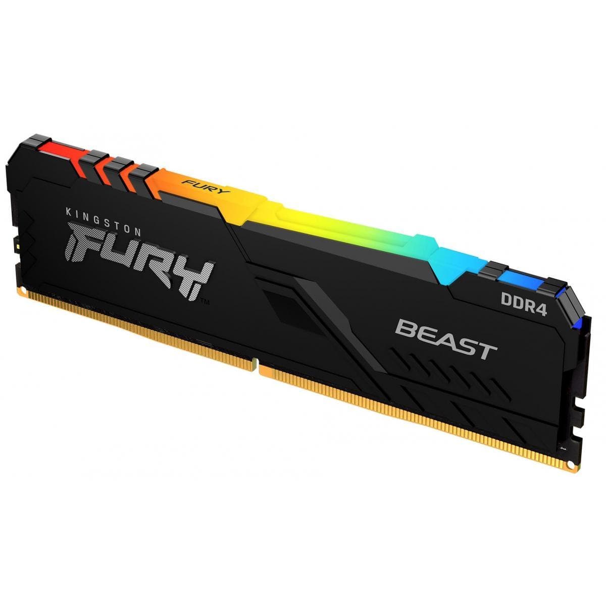 HYPERX RAM KingSton Fury Beast 32GB DDR4 3600MT/s-CL18 RGB Desktop Memory