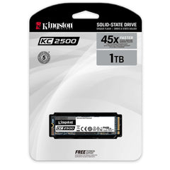 KINGSTON Solid State Drive Kingston KC2500 1TB M.2 Express PCIE NVMe™ Gen 3.0 x 4 Lanes 3500MB/s read, 2,900MB/s write (45X Faster)