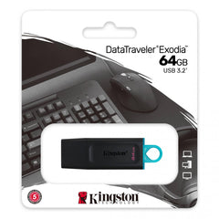 KINGSTON USB FLASH DRIVE Kingston Flash 64GB DataTraveler Exodia - USB 3.2